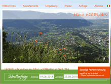 Tablet Screenshot of haus-waldfrieden.it